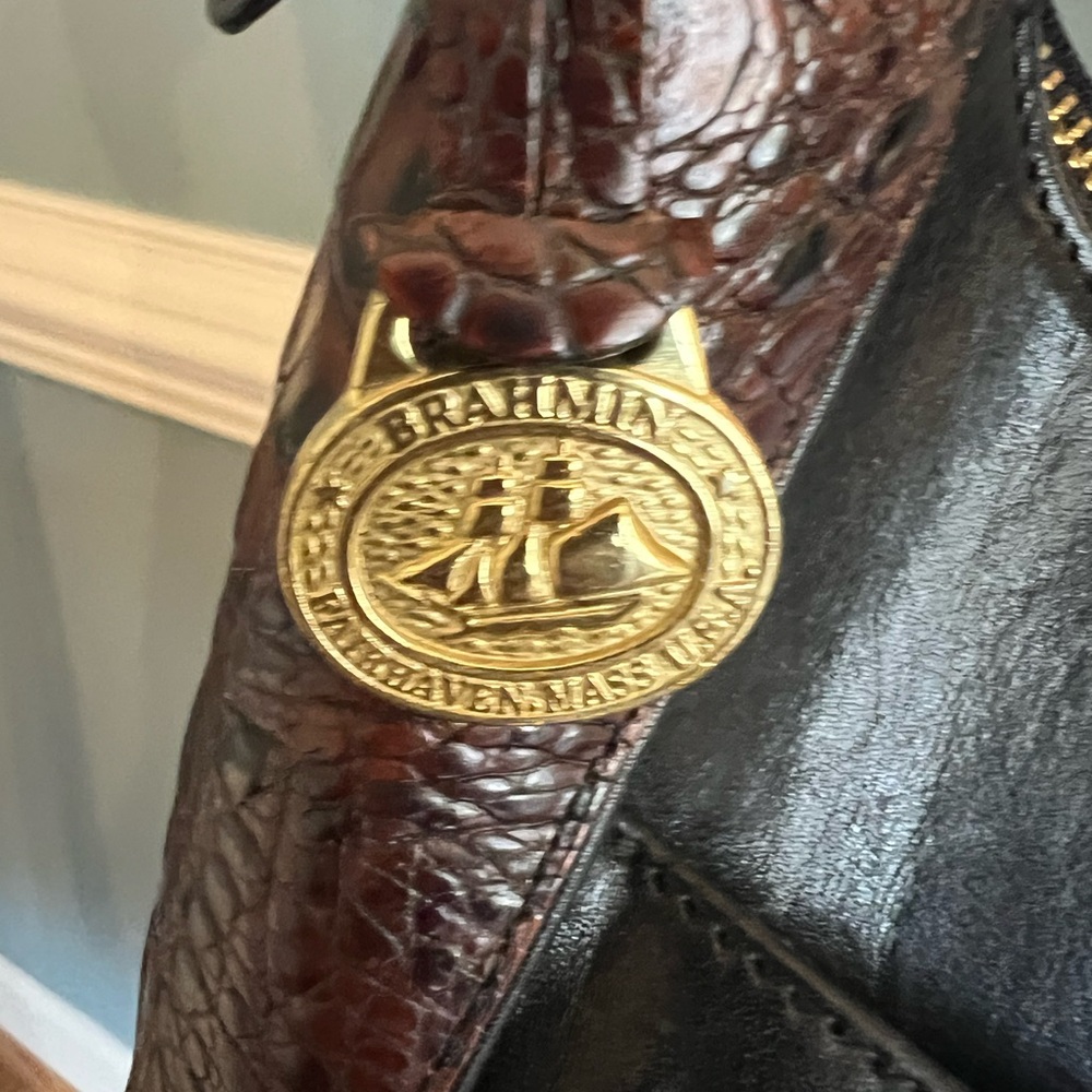 BRAHMIN! Elegant Black and Brown Women's Bag - Picture 2 of 7